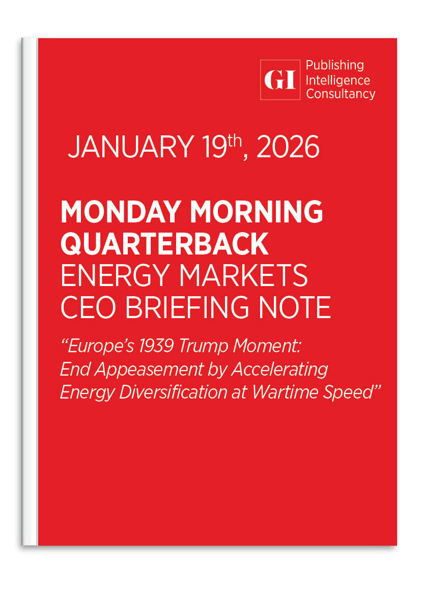 MONDAY MORNING QUARTERBACK ENERGY MARKETS CEO BRI