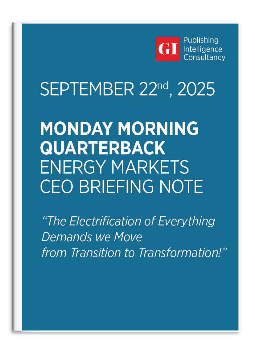 MONDAY MORNING QUARTERBACK ENERGY MARKETS CEO BRI