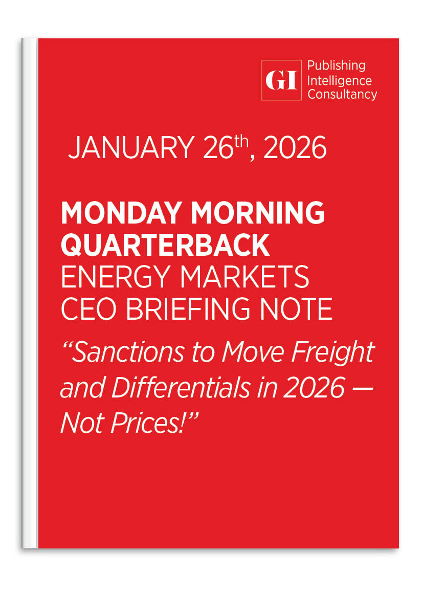 MONDAY MORNING QUARTERBACK ENERGY MARKETS CEO BRI