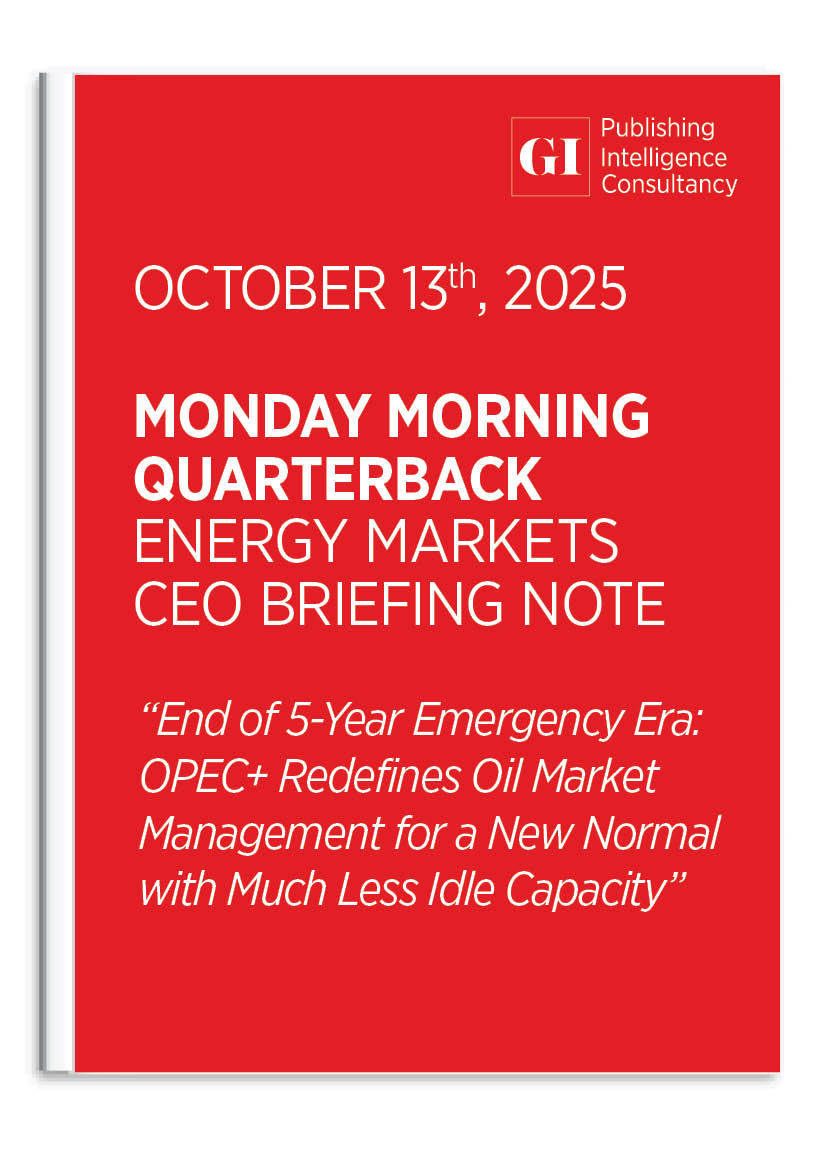 MONDAY MORNING QUARTERBACK ENERGY MARKETS CEO BRI
