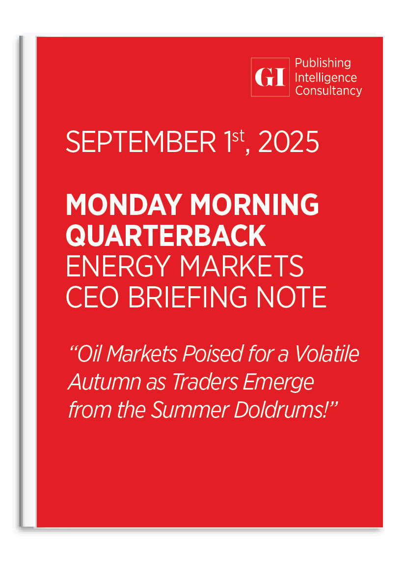 MONDAY MORNING QUARTERBACK ENERGY MARKETS CEO BRI