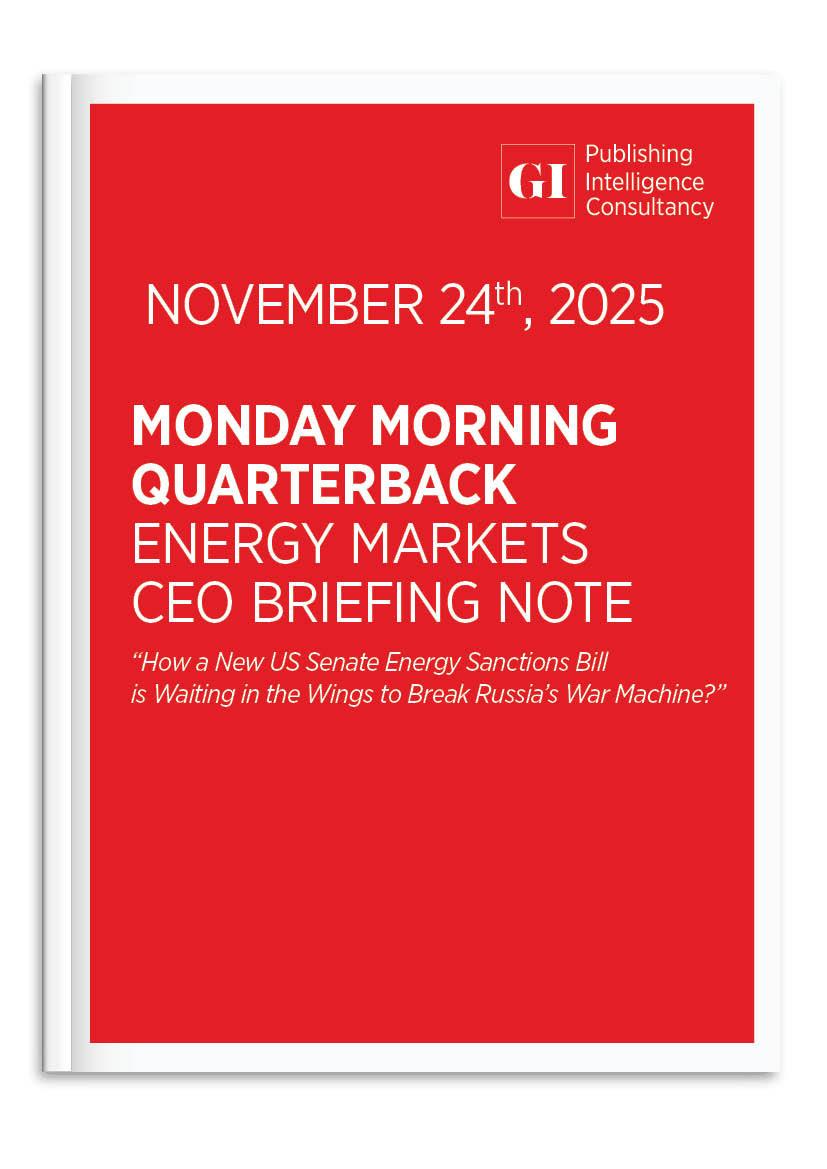 MONDAY MORNING QUARTERBACK ENERGY MARKETS CEO BRI