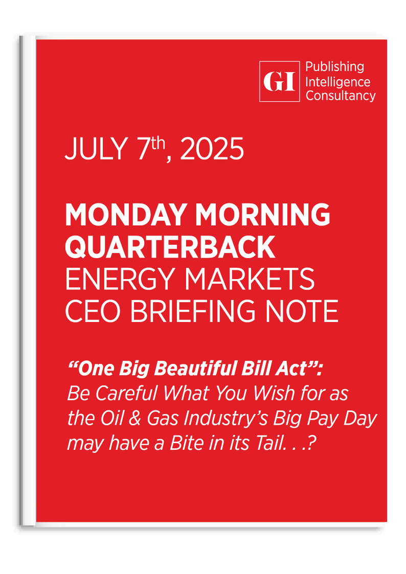 MONDAY MORNING QUARTERBACK - CEO ENERGY MARKETS B