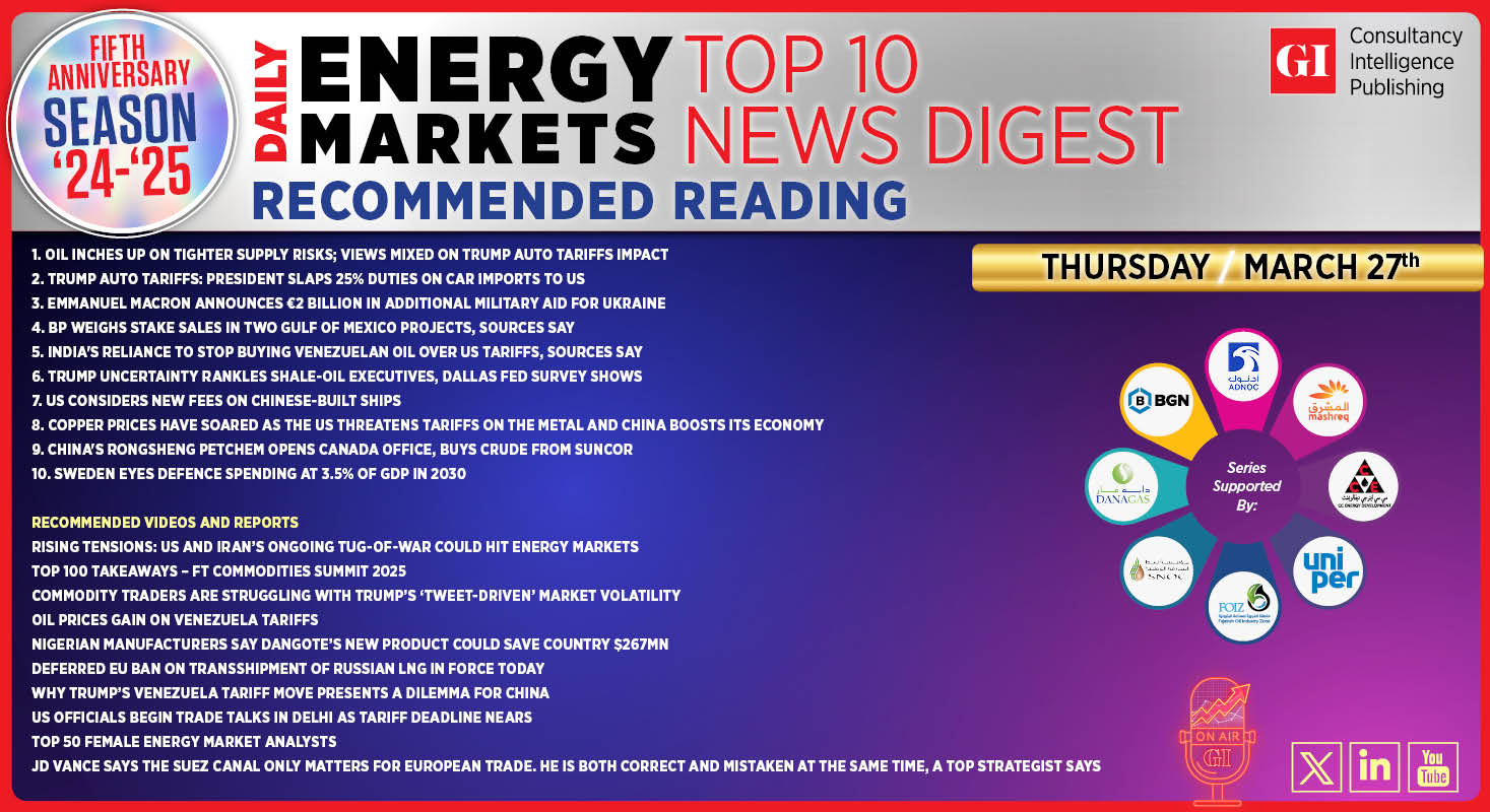 Top 10 - Daily Energy Markets News Digest: March 27, 2024