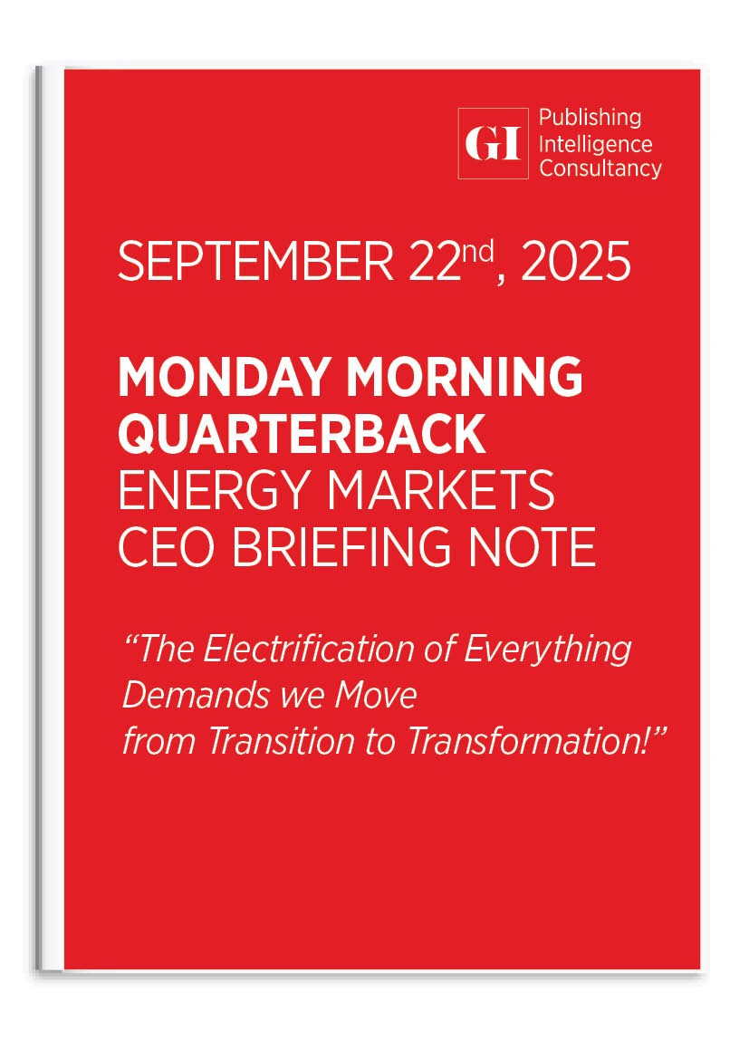 MONDAY MORNING QUARTERBACK ENERGY MARKETS CEO BRI
