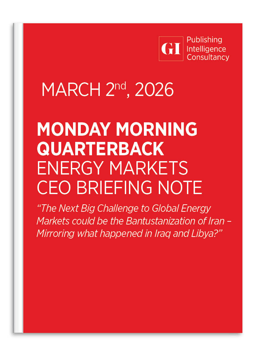 MONDAY MORNING QUARTERBACK ENERGY MARKETS CEO BRI